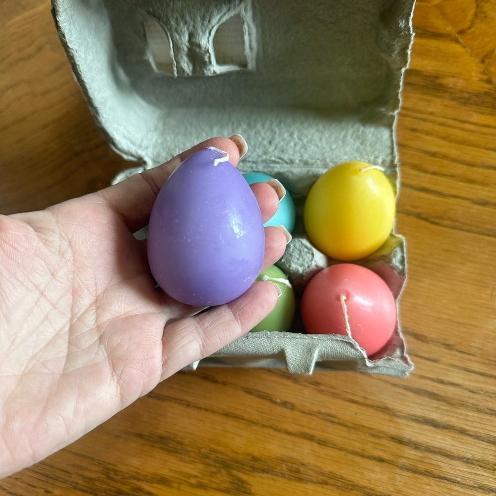 Easter egg candles